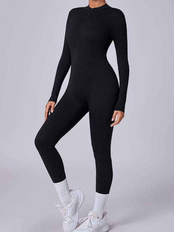 BUYCO Female Zipper with Chest Pads Jumpsuit