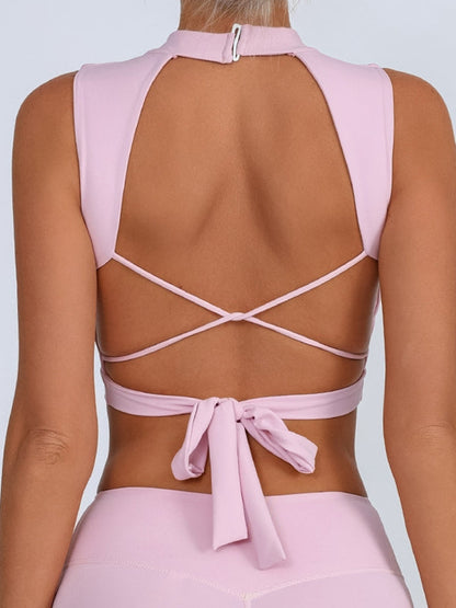 BUYCO Female Beautiful Back Bow-knot Quick Dry Sports Bras