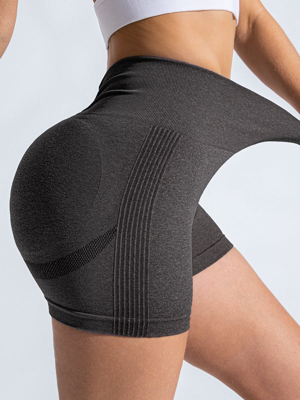 BUYCO Female Seamless Deep V Back Ruched Back Shorts