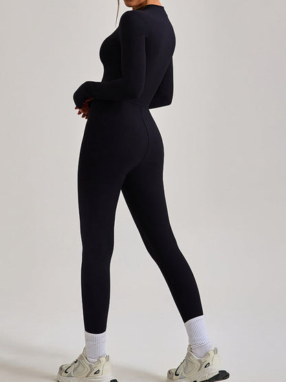 BUYCO Female Zipper Ribbed Jumpsuit