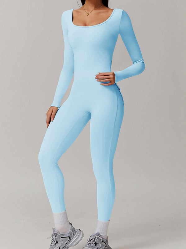 BUYCO Female Fitted Cutout Pocket Fit Cargo Jumpsuit