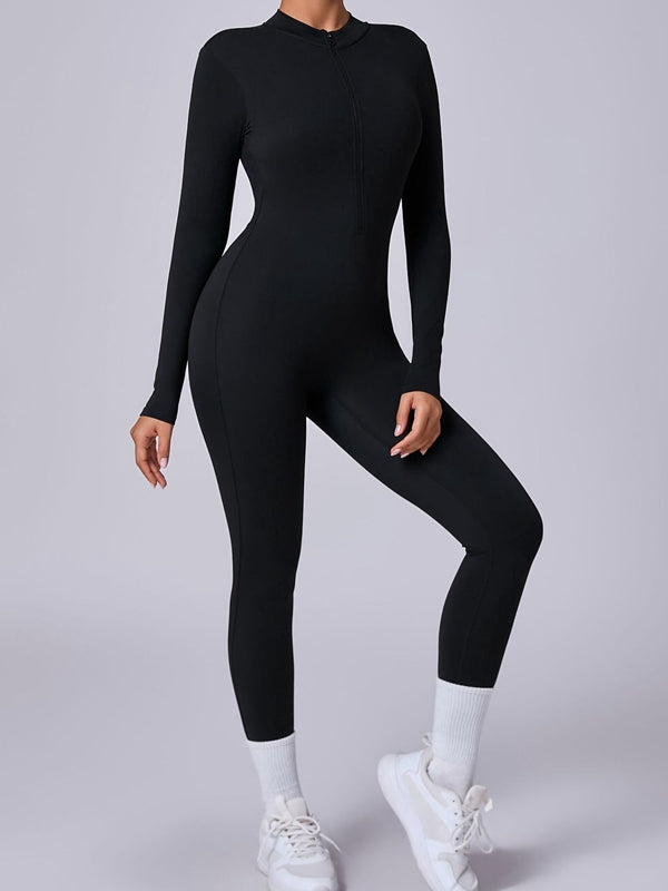 BUYCO Female Zipper with Chest Pads Jumpsuit