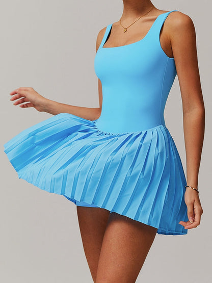 BUYCO Female Backless 2 In 1 Quick-dry Dress