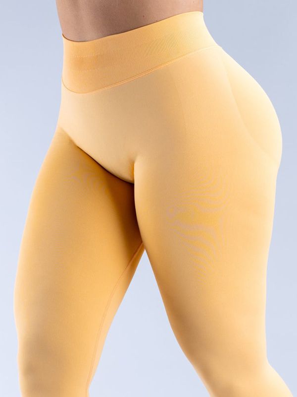 BUYCO Female Low Waist Solid Color Elastic Tight Basic Yoga Leggings
