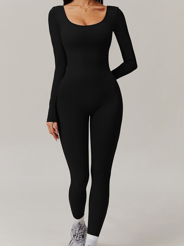 BUYCO Female Fitted Cutout Pocket Fit Cargo Jumpsuit