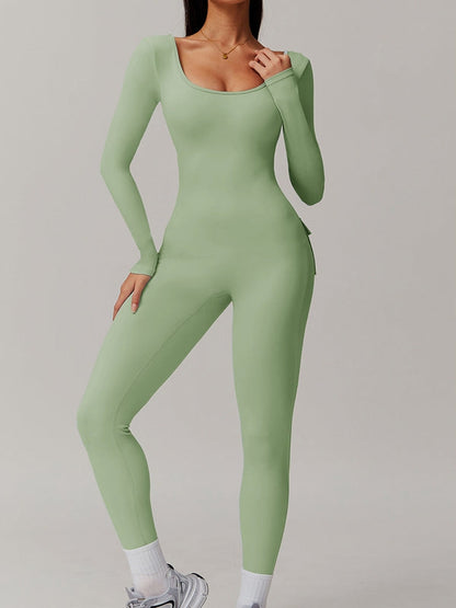 BUYCO Female Fitted Cutout Pocket Fit Cargo Jumpsuit