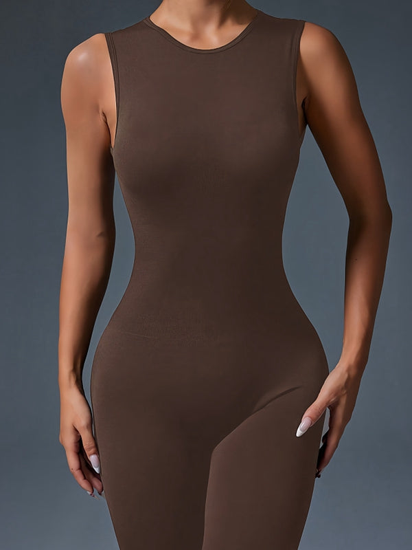 BUYCO Female Backless Ruched Back Jumpsuit