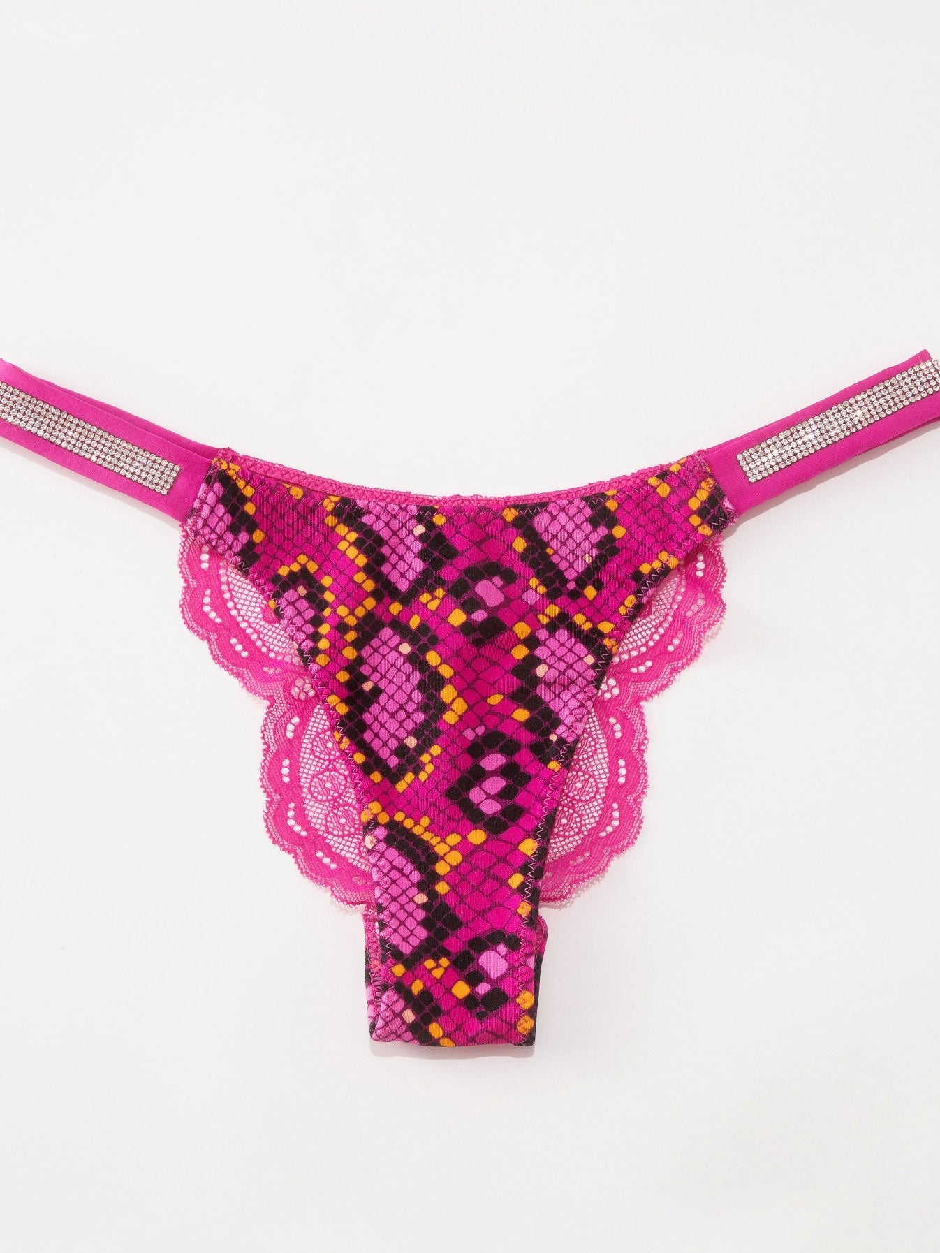 BUYCO Female Lace Print Dazling Diamond Panties