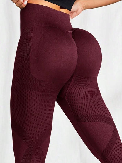 BUYCO Female Quick-dry Seamless Ruched Back Leggings