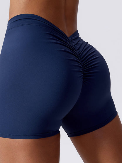 BUYCO Female Ruched Back Deep V Back Leggings
