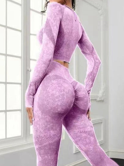 BUYCO Female Denim Ruched Back Thumbhole Tracksuit