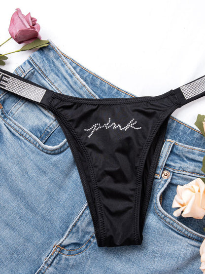 BUYCO Female V Back Dazling Diamond Panties