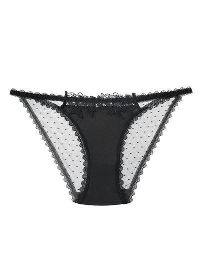 BUYCO  Female Hollow Out Mesh Dots Panties
