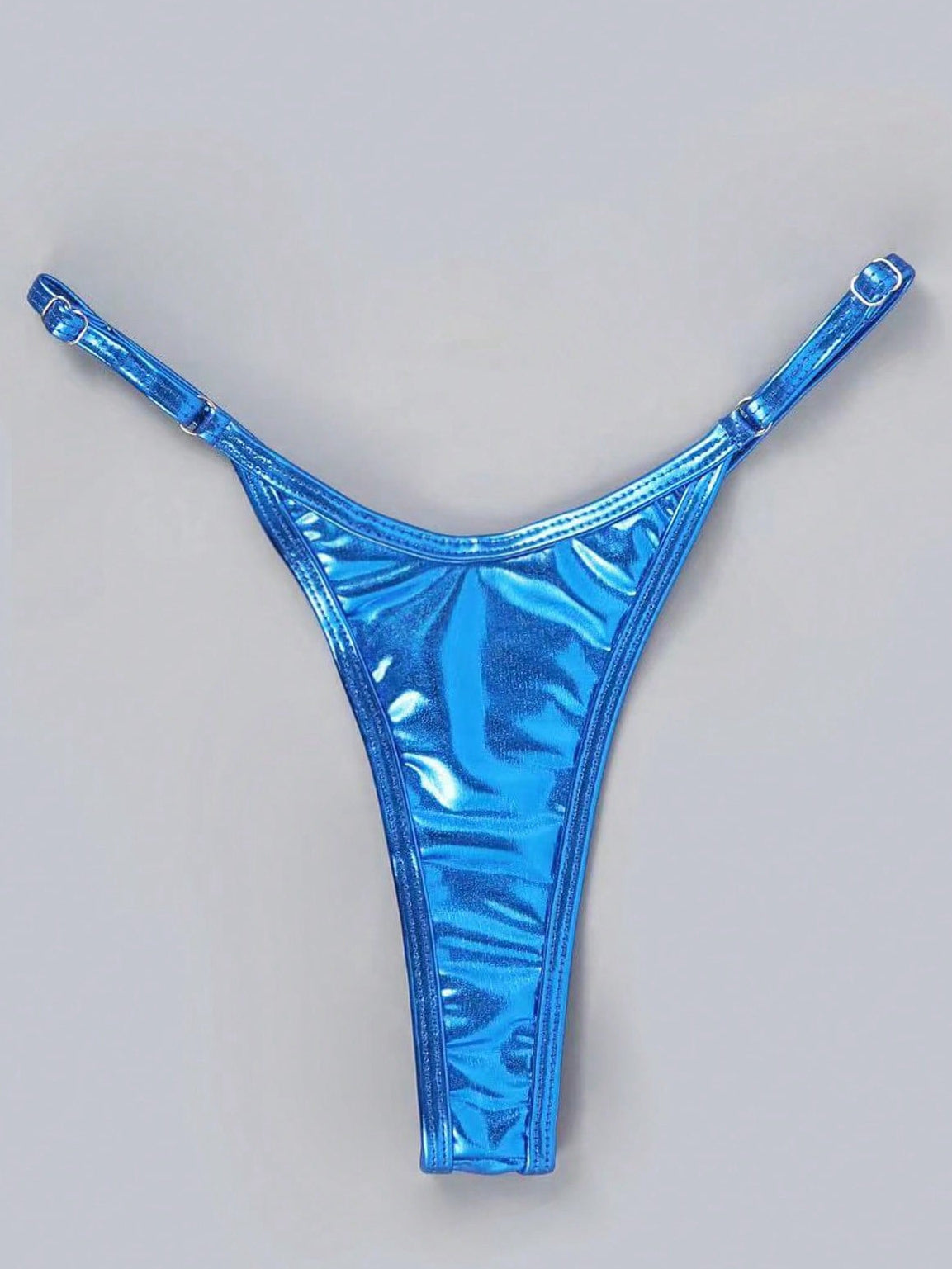BUYCO Female Glossy PU T-back Panties