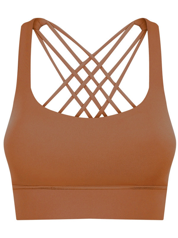 BUYCO Female Basic Cross Back Sports Bras