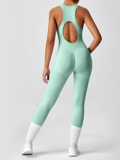 BUYCO Female Zipper Hollow Out Jumpsuit