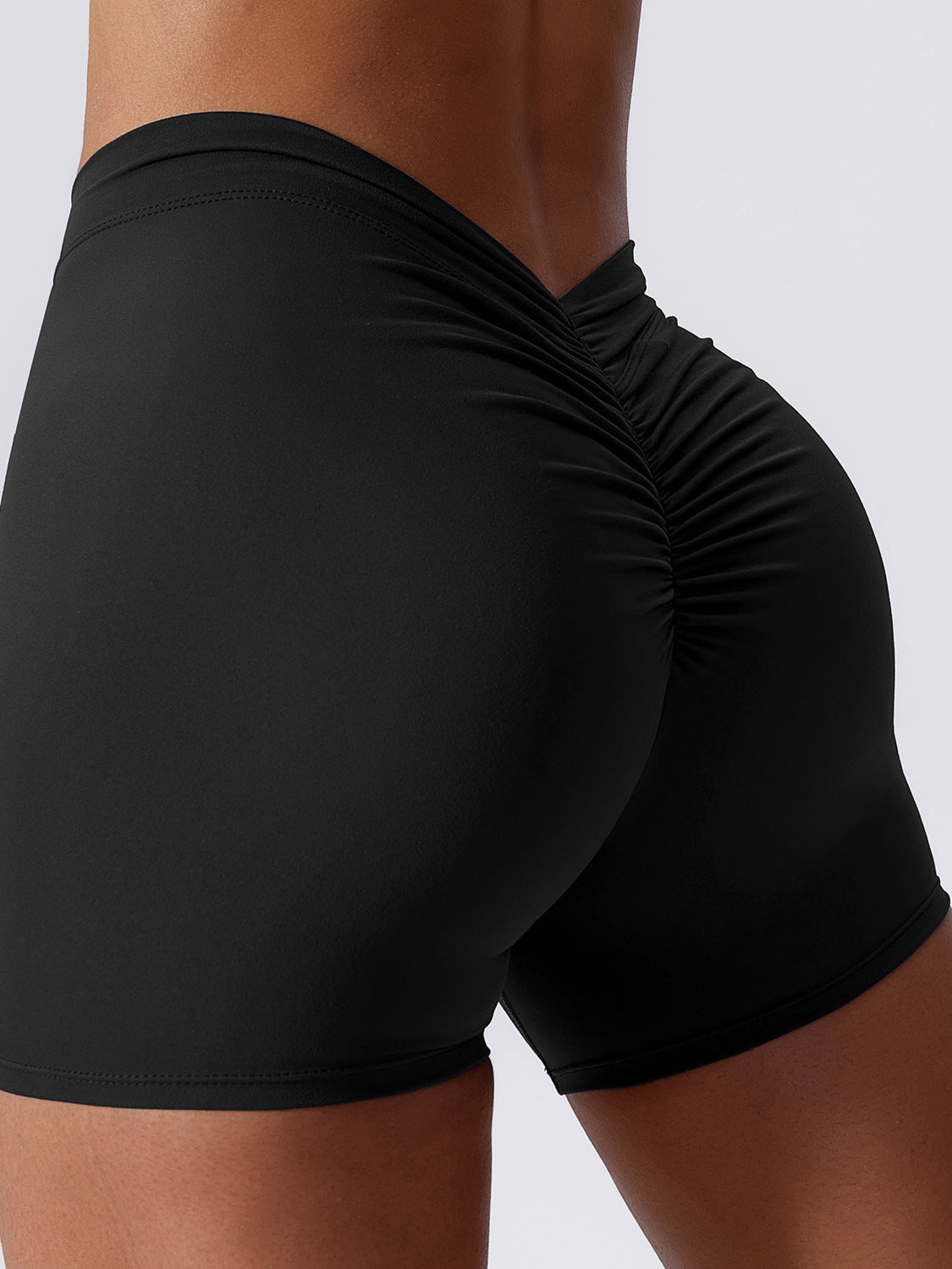 BUYCO Female Ruched Back Deep V Back Leggings