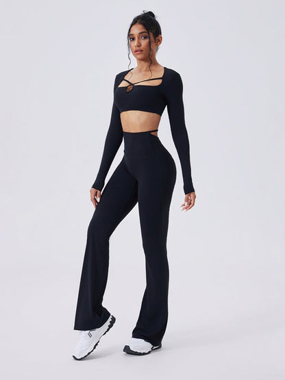BUYCO Female Hollow Out Long Sleeves