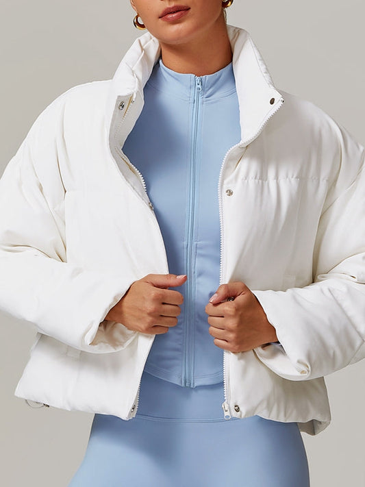 BUYCO Female Pocket Zipper Jackets Coat