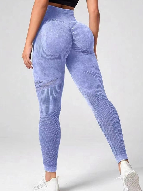 BUYCO Female Denim Ruched Back Quick-dry Seamless Leggings