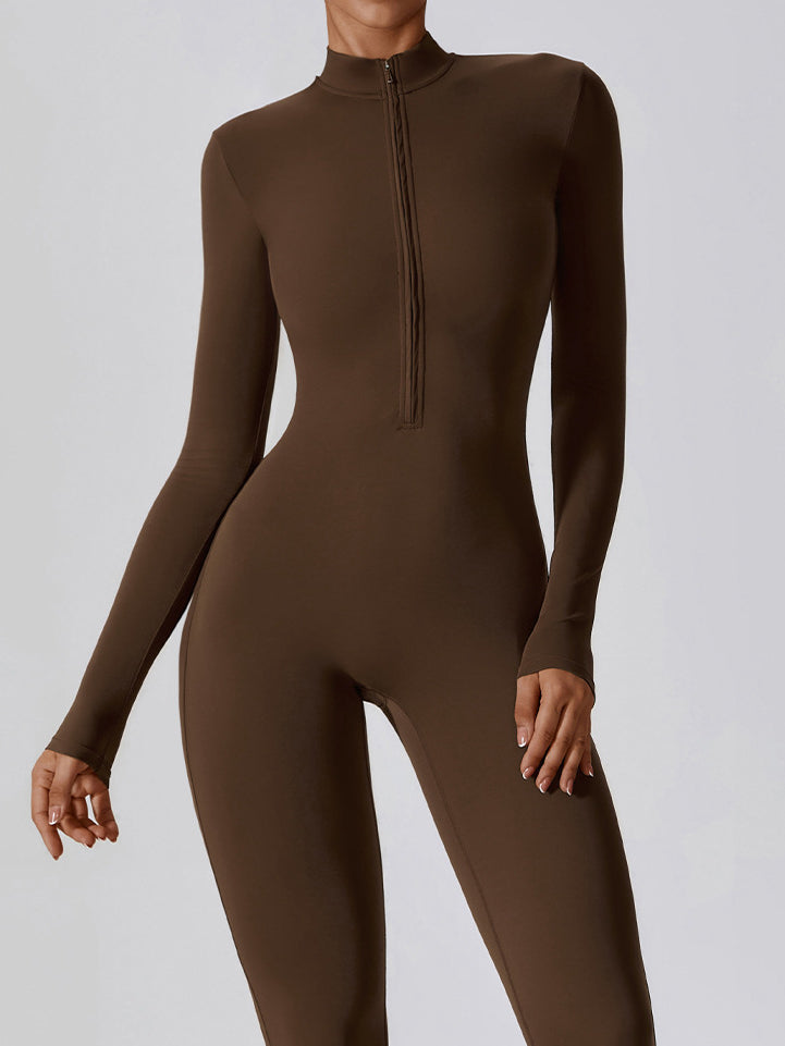 BUYCO Female Zipper Hip-lift Jumpsuit