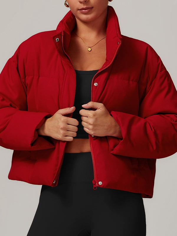 BUYCO Female Pocket Zipper Jackets Coat
