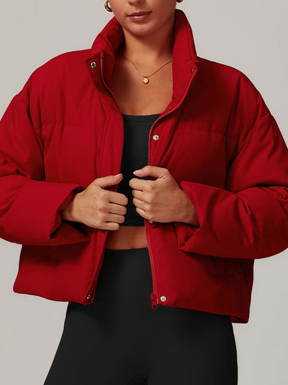 BUYCO Female Pocket Zipper Jackets Coat