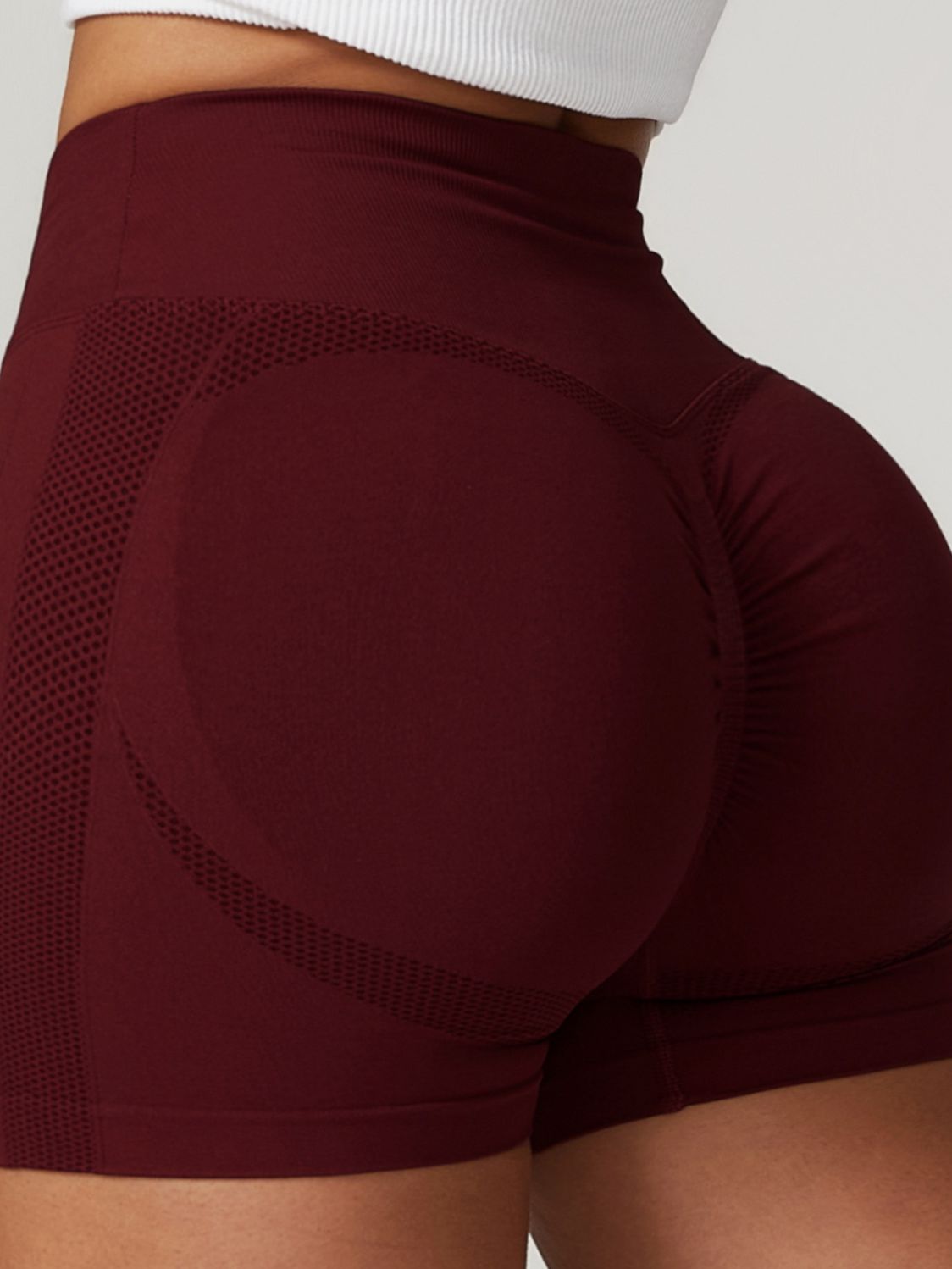 BUYCO Female Quick-dry Ruched Back Seamless Fit Shorts
