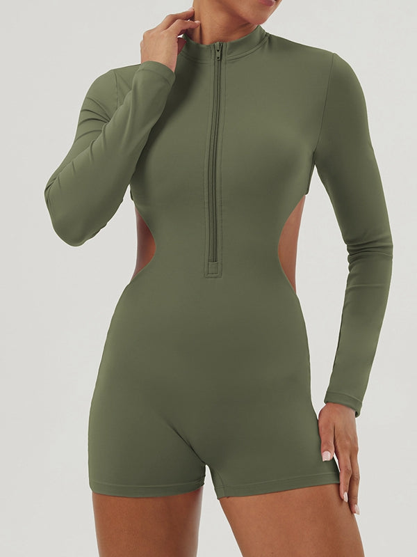 BUYCO Female Zipper Cutout Romper