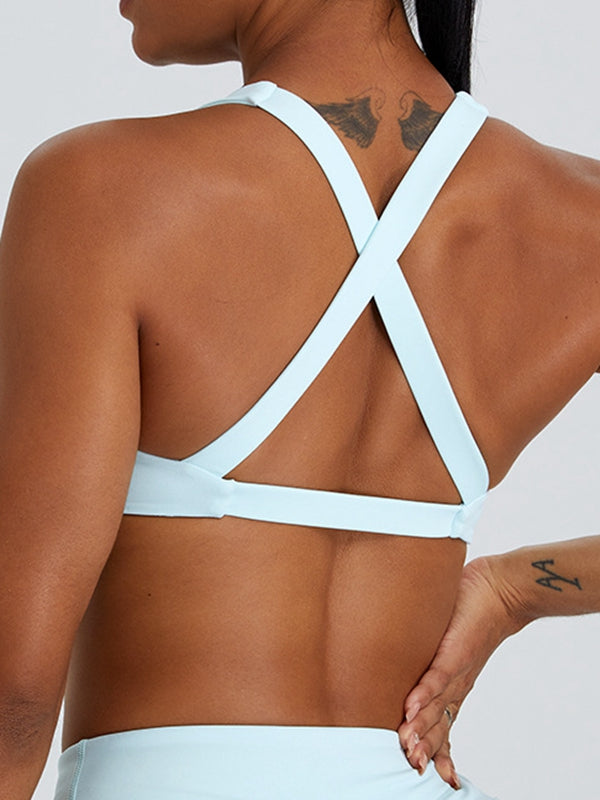BUYCO Female High-support Cross Back Sports Bras