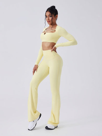 BUYCO Female Hollow Out Long Sleeves