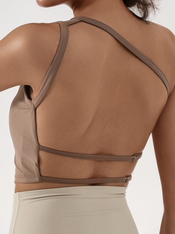 BUYCO Female With Chest Pads Cross Back Sports Bras