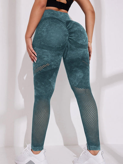 BUYCO Female Denim Fishnet Quick-dry Seamless Leggings