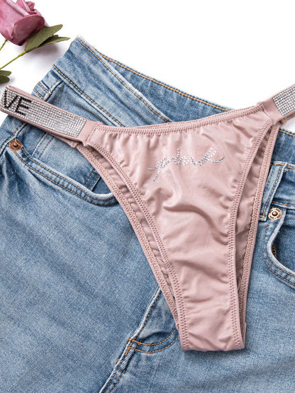 BUYCO Female V Back Dazling Diamond Panties