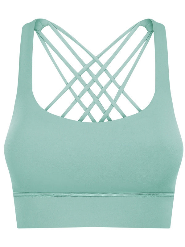BUYCO Female Basic Cross Back Sports Bras