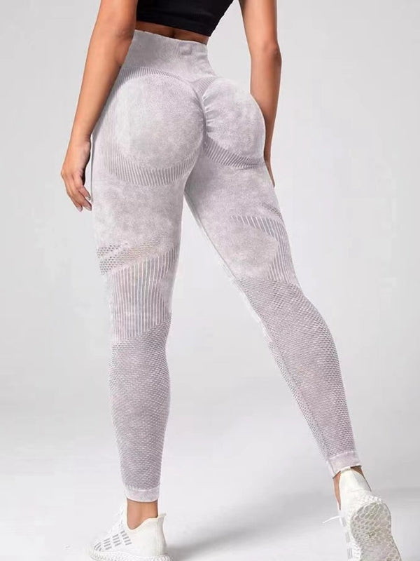 BUYCO Female Denim Ruched Back Quick-dry Seamless Leggings