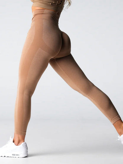 BUYCO Female Fitted Ruched Back Hip-lift Seamless Leggings