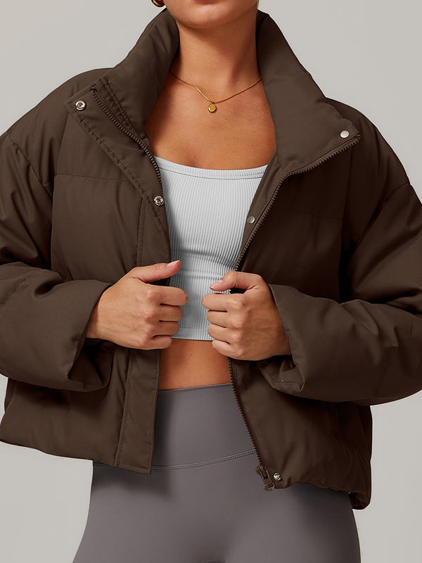 BUYCO Female Pocket Zipper Jackets Coat