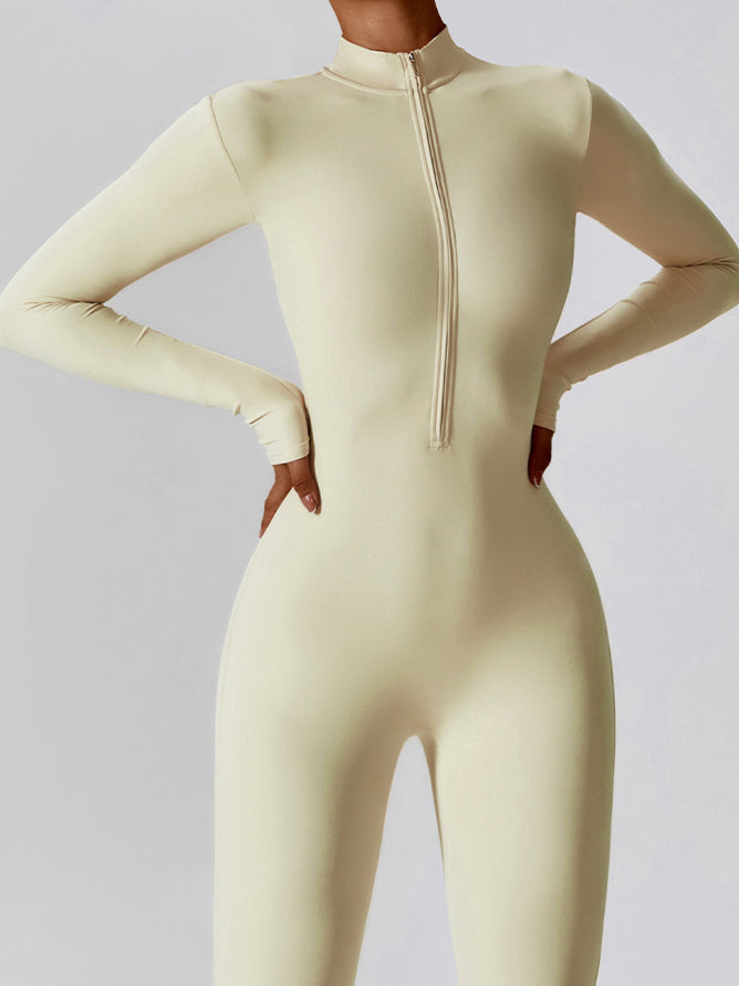 BUYCO Female Zipper Hip-lift Jumpsuit
