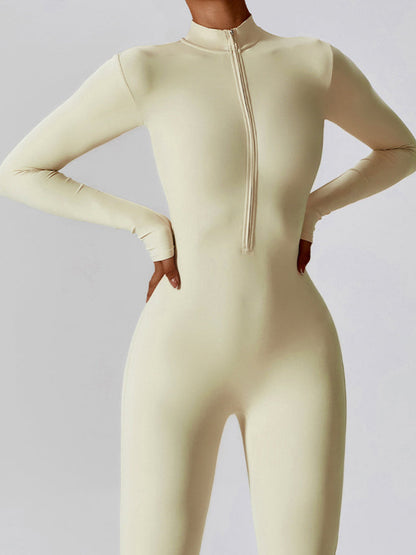 BUYCO Female Zipper Hip-lift Jumpsuit