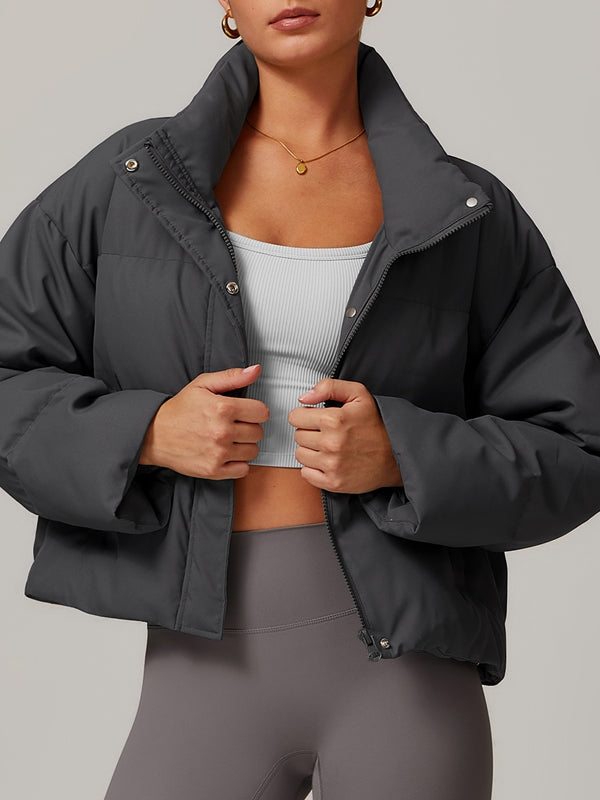 BUYCO Female Pocket Zipper Jackets Coat