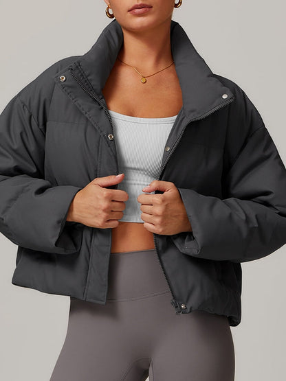 BUYCO Female Pocket Zipper Jackets Coat