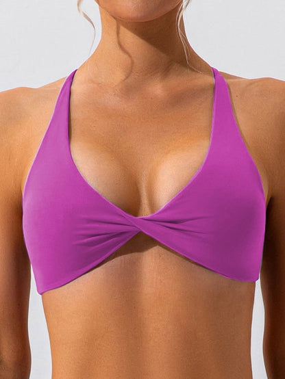 BUYCO Female Twist Cross Back Sports Bras