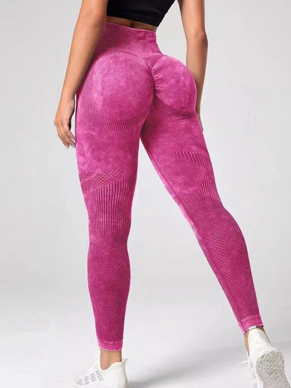 BUYCO Female Denim Ruched Back Quick-dry Seamless Leggings