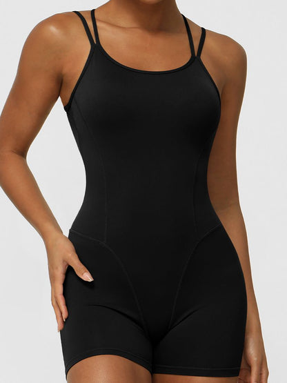 BUYCO Female Cross Back U-shaped Backless Hip-lift Romper