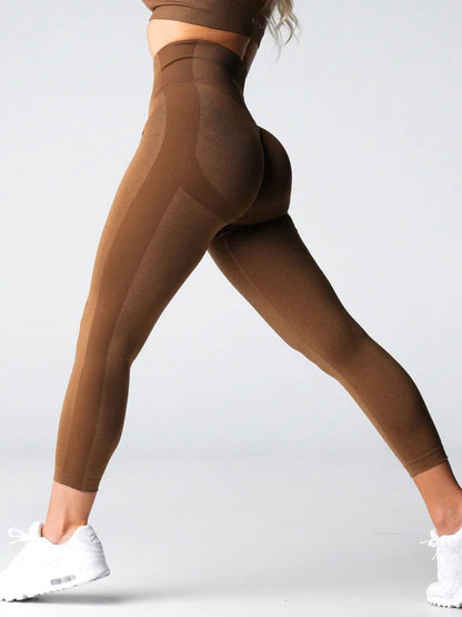 BUYCO Female Fitted Ruched Back Hip-lift Seamless Leggings