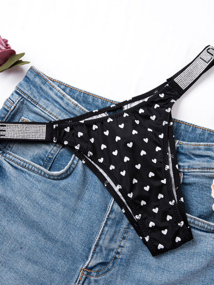 BUYCO Female V Back Dazling Diamond Panties