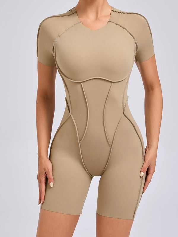 BUYCO Female Heart Backless Romper
