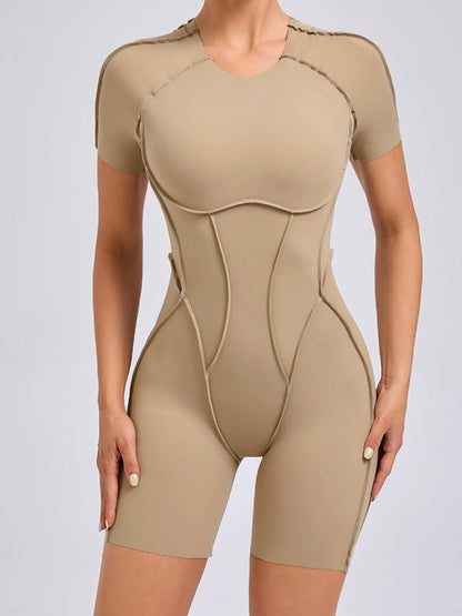 BUYCO Female Heart Backless Romper
