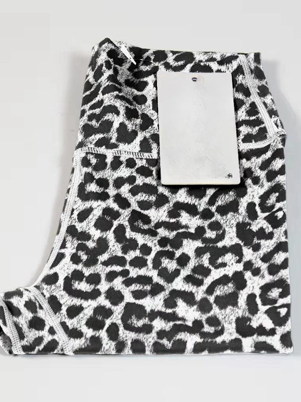 BUYCO Female Fitted Leopard Print Hip-lift Leggings